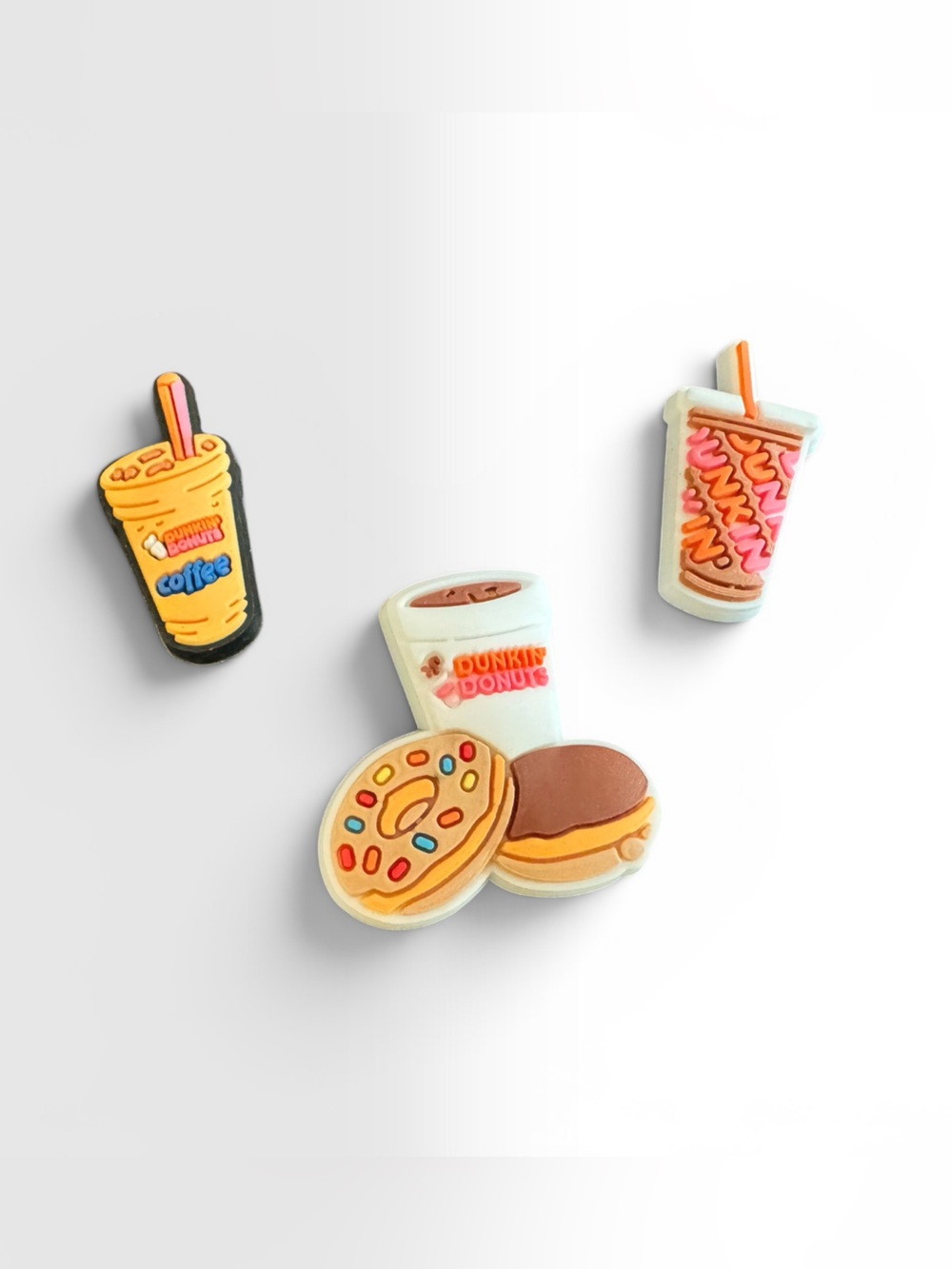Dunkin' Donuts Snack Icons Croc Charms - Set of 3